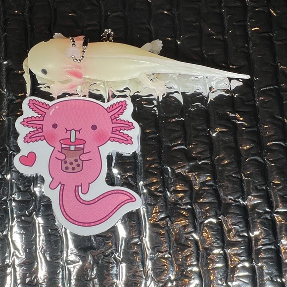 BOBalotl Axolotl Crazy Trending WaterProof Single Decor Accent Sticker - Picture 3 of 4